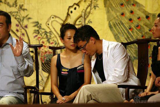 图文：《梅兰芳》开机发布会--章子怡孙红雷低语