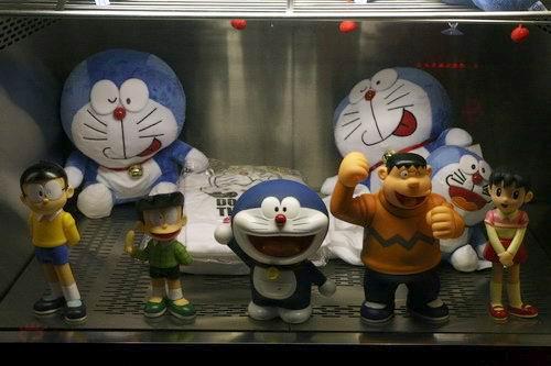 图文:《哆啦A梦》万达首映--机器猫玩具