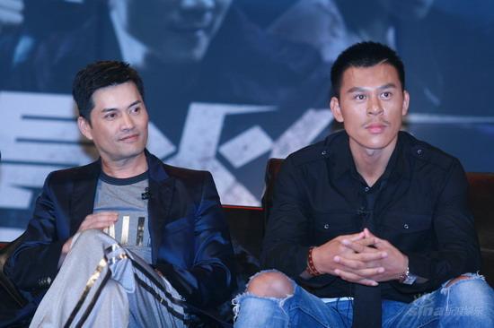 图文：《导火线》首映发布会--吕良伟和行宇