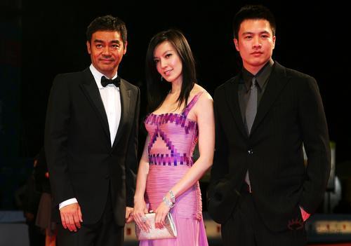 图文：《神探》威尼斯首映-刘青云林熙蕾安志杰