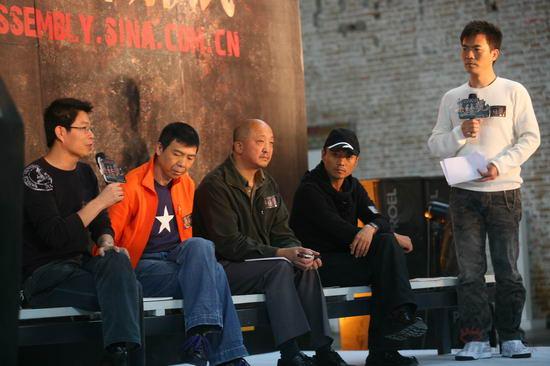 图文：《集结号》官网启动--黄健翔与影片主创