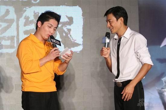图文：《投名状》MV首发--影迷祝福刘德华