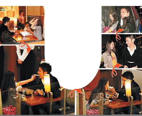 铃木仁出席名店开幕礼肉麻喂食名模姚采颖(图)
