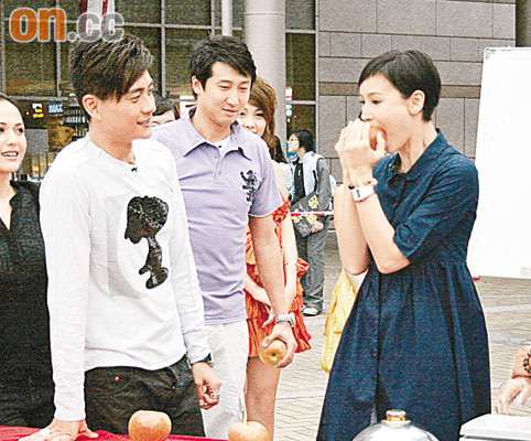 郭羡妮带泳装湾录影钱嘉乐出奸招赢棒棒堂(图)
