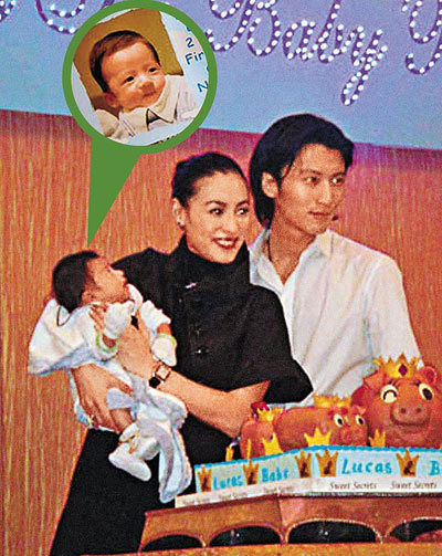 张柏芝赞Lucas像神童愿跪求勿入演艺圈(组图)