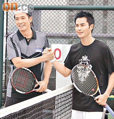 郑嘉颖网球场击败陈豪 看好对方今年做视帝【图】