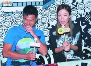 杨怡罗仲谦否认车震 发布会上神态轻松
