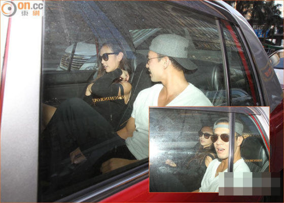 安志杰与混血女模Jessica C