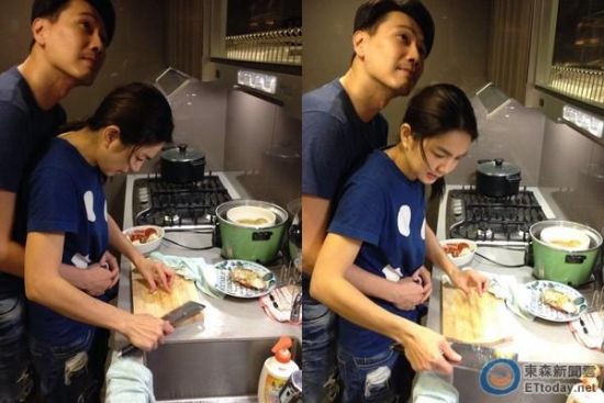 Ella遭老公背后环抱