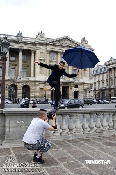 郭富城代言名表赴巴黎之旅 雨中浪漫起舞【图】