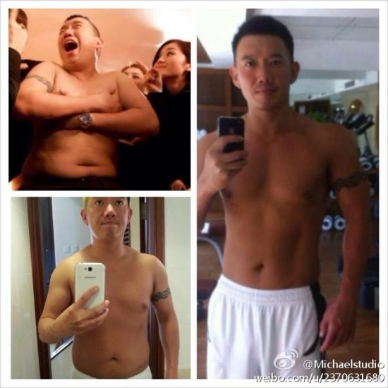 杜汶泽健身成果显著