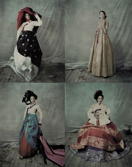 韩星韩高恩拍韩服写真集 华美时尚气质高贵(图