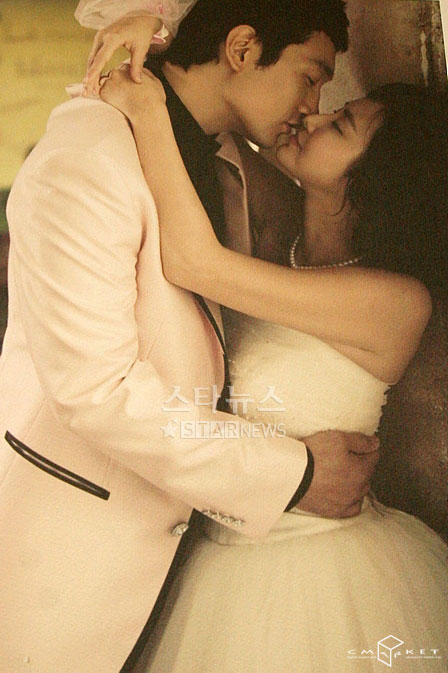 韩星秋尚美今日完婚怀旧版婚纱照首次曝光(图)