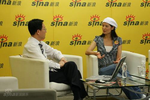 图文：马艳丽罗燕做客新浪聊特奥-关于幸福工程