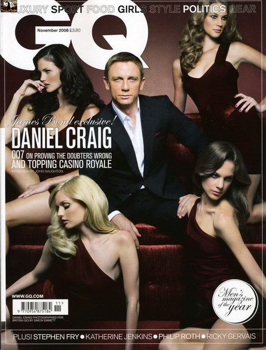 图文:007带新宠登《gq》杂志-独享美色_手机新浪网