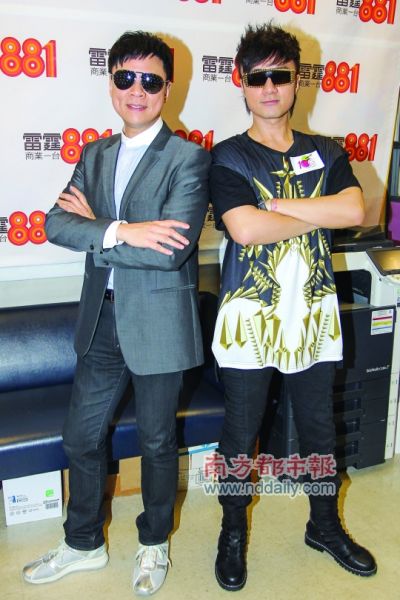 陈志云（左）表示有可能在新节目中开声。