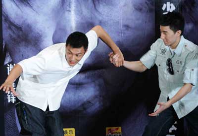 《男儿本色》明日上映 谢霆锋余文乐亮相发布会