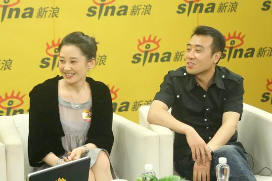 图文：许晴于和伟聊《局中局》--做客新浪聊天室