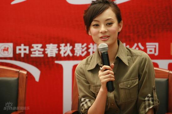 图文：海岩《舞者》发布会--孙俪五官精致