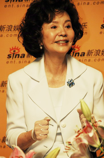 图文：《荣归》主创做客新浪--归亚蕾内地拍戏多