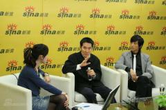 海岩携主演张峻宁聊《五星大饭店》(组图)