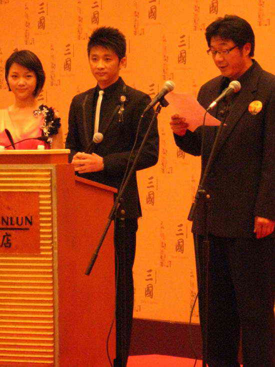 中国传媒大学电视制作中心主任,本剧总制片人杨晓明致开幕词
