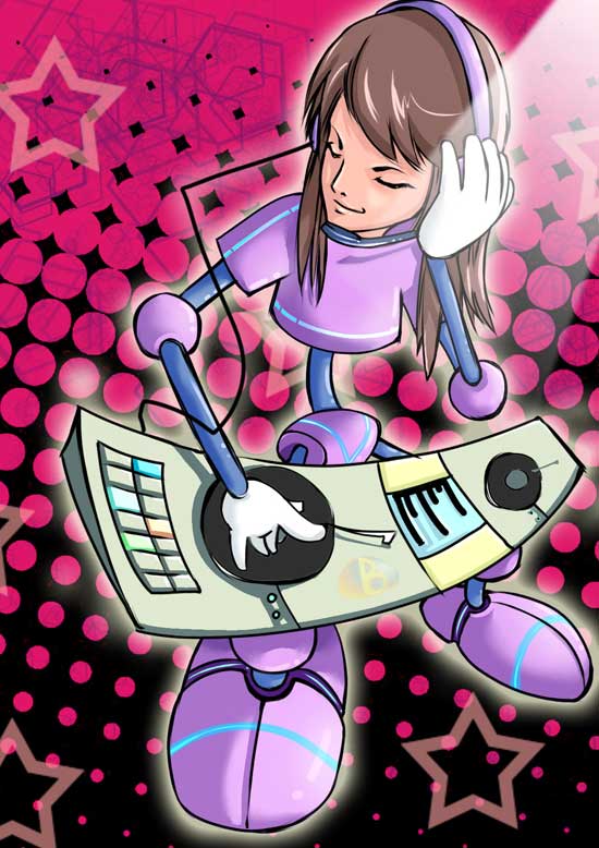 资料图片:搅拌幸运星卡通机器人成品系列(3)