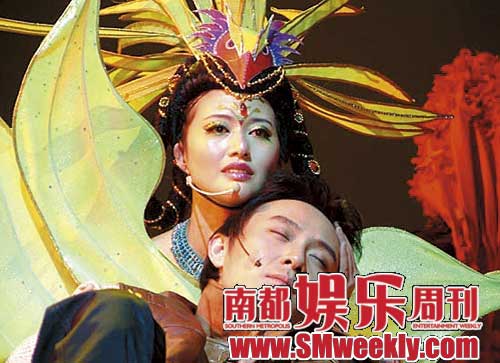 合演的音乐剧《金沙》是两人的红娘。
