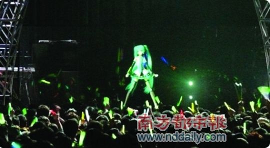 初音未来的盛大演唱会。