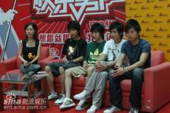 快乐男声六强独家做客对6进5比赛信心满满(图)