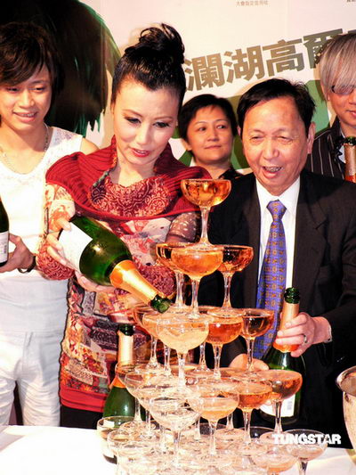 组图：汪明荃演唱会获成功庆功会圈内好友祝贺