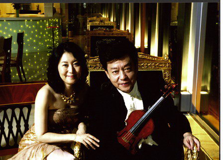 著名小提琴演奏家盛中国与钢琴家濑田裕子,中国歌剧
