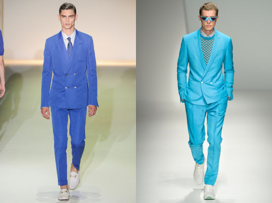 Gucci 2013春夏秀场(左);Salvatore Ferragamo 2013春夏秀场(右)