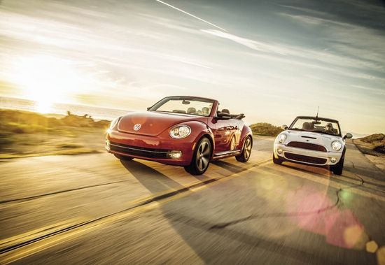 甲壳虫敞篷版vsMINI COOPER S敞篷版