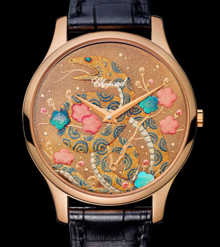 萧邦 Chopard 推出 L.U.C XP 超薄蛇年莳绘腕表