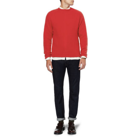 YMC Rennie Brushed Knitted-Wool Sweater,售价约1550元