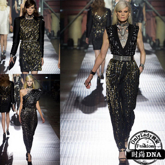 Lanvin 2013 SS Lanvin 2013春夏 Alber Elbaz曾说:“我喜欢了解女人,我的设计是献给我所喜爱的女人们的。女人一直在征服我。”事实正是如此,在当今时尚界,你很难再找到比Alber Elbaz更了解女人的设计师了,对他来说,对女性的尊重、肯定及了解是他作品的灵魂,也是他令Lanvin峰回路转的制胜关键所在。他认为时装本身就具有生命,“不是穿着它,而是投入它”。凭借其对女性的万种风情地敏锐洞察,Alber总能在一个纽扣的多变方式、一件洋装的变化穿法、一朵蝴蝶结的点缀缓缓诉说着他对女人的诠释。Lanvin 2013 春夏系列