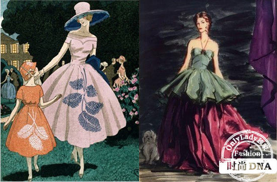 1920年、1939年 Jeanne Lanvin连衣裙效果图