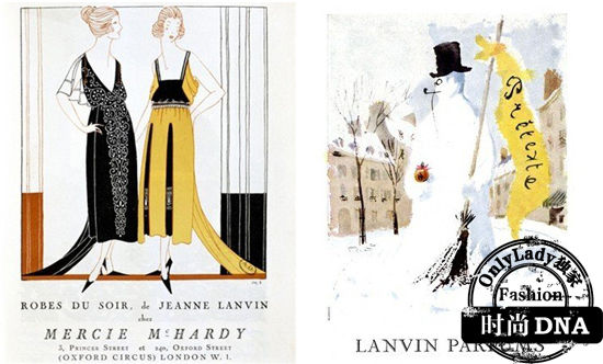 1920及1937年的Jeanne Lanvin广告