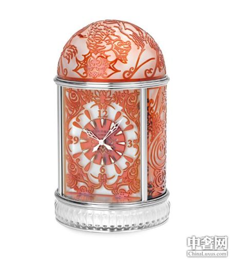 百达翡丽源邸开幕纪念特别时计:“中国鲤鱼”座钟(正面)