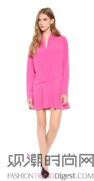 Thakoon Addition围巾式领连衣裙
