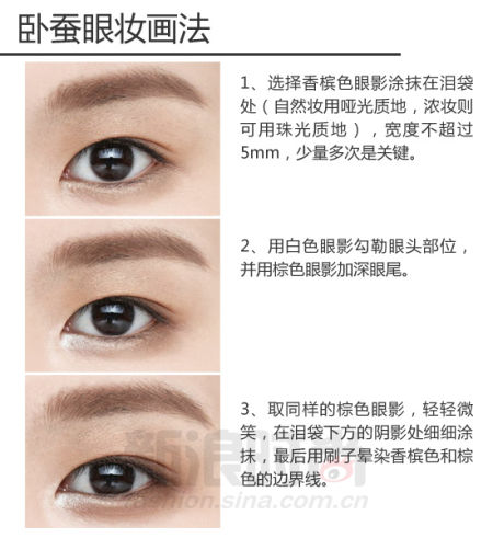 卧蚕眼妆画法