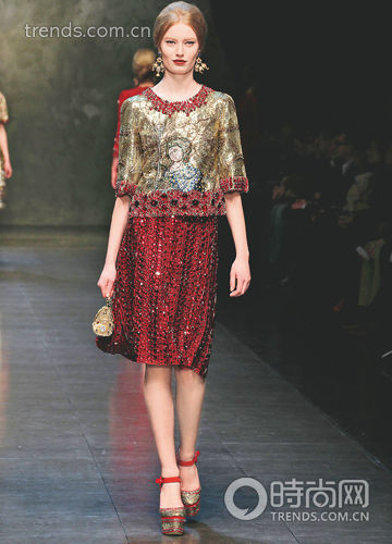 Dolce & Gabbana 本季大玩拜占庭镶嵌画艺术