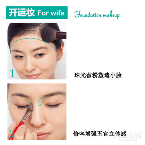 开运妆画法