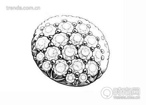 密钉镶 pave setting
