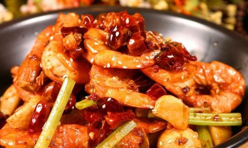 干锅辣虾 干锅辣虾
