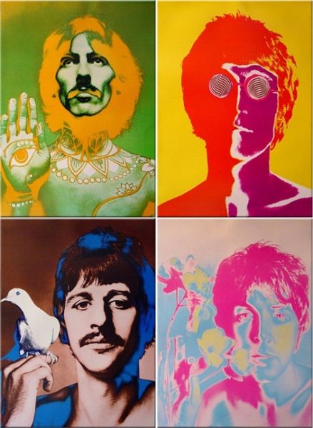 Richard Avedon为The Beatles创作的作品,1967