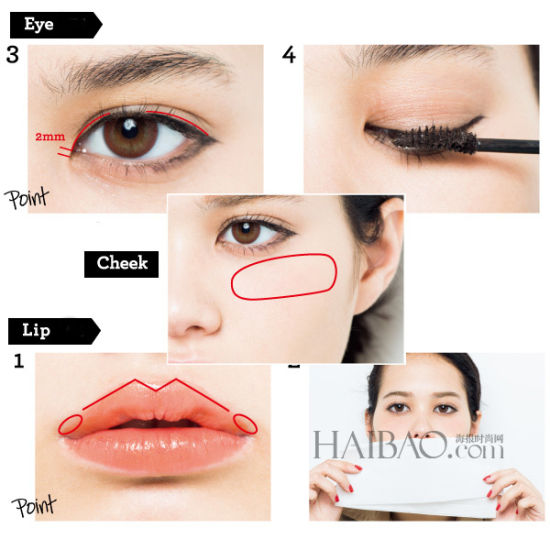 Eye、Cheek、Lip Eye、Cheek、Lip