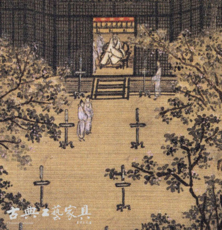 图3 南宋 马麟《秉烛夜游图》局部 图3 南宋 马麟《秉烛夜游图》局部