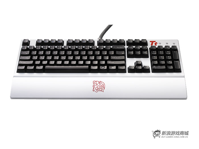 曜越Ttesports拓荒者G1白色版KB-MEG005USC01电竞键盘